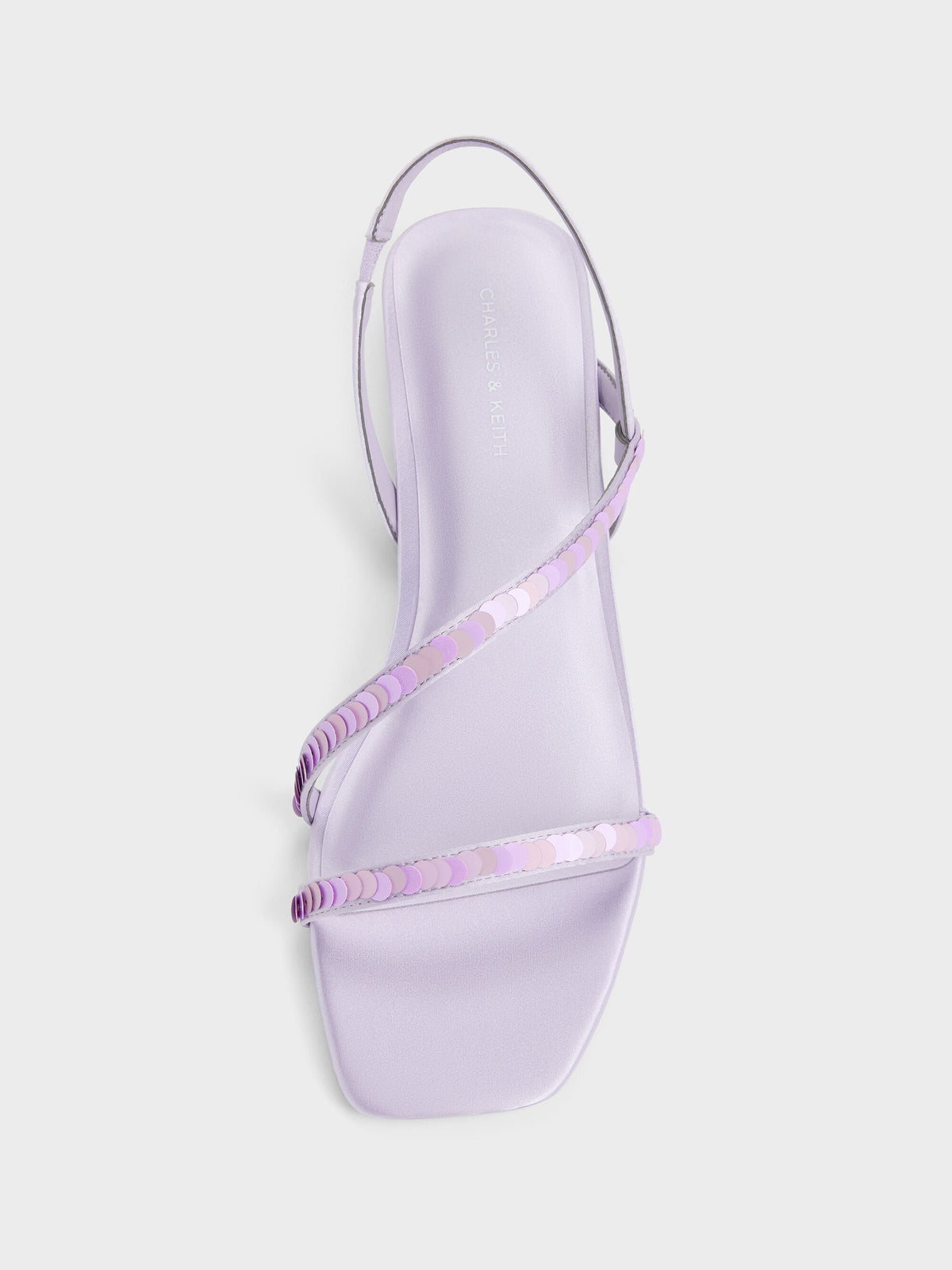 CHARLES & KEITH Featured | Briella Sequinned Strappy Sandals - Lilac