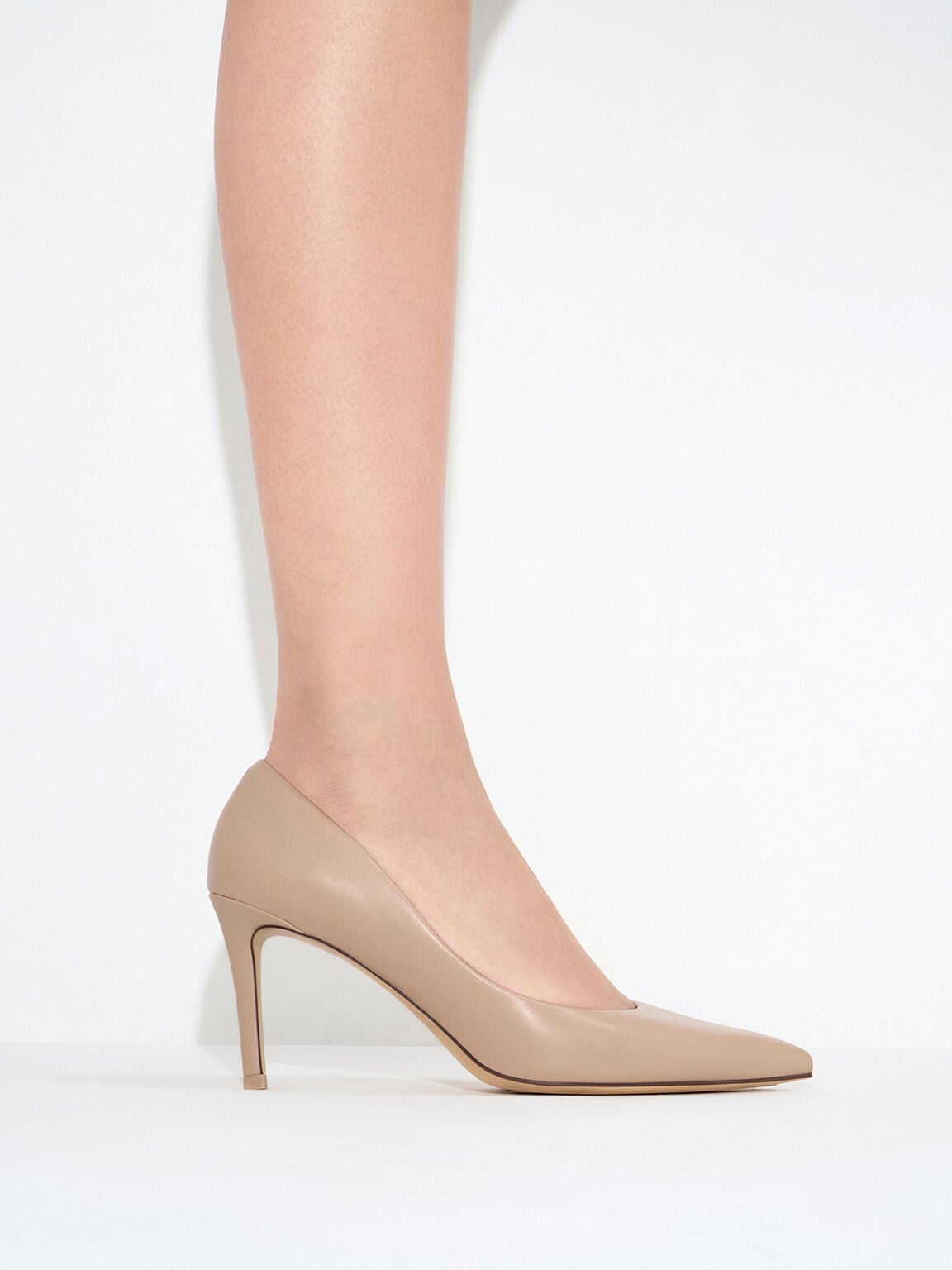 CHARLES & KEITH Best Price | Emmy Pointed Stiletto Pumps - Nude