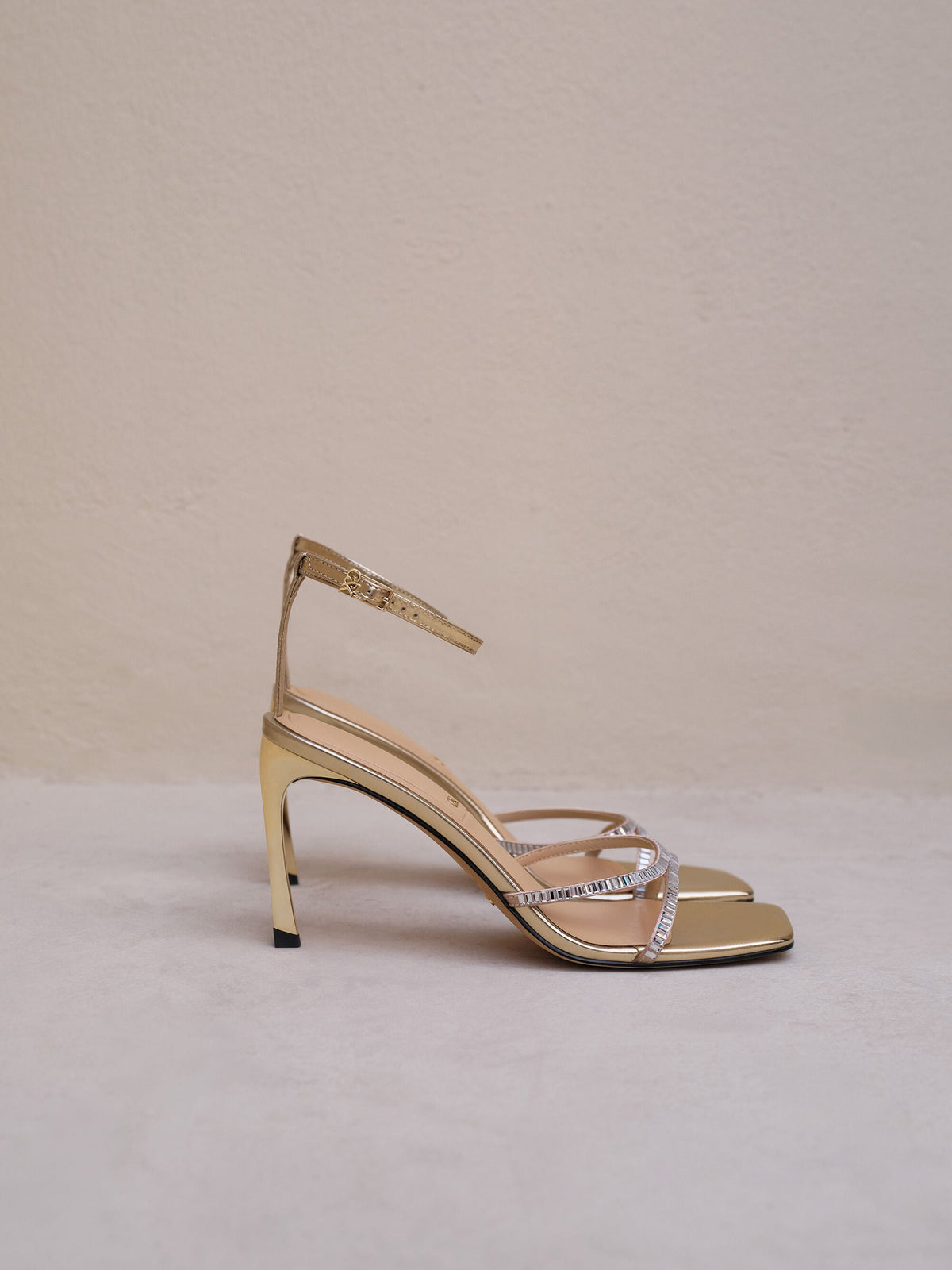 CHARLES & KEITH Recommended | Jaylene Gem Stiletto Sandals - Gold