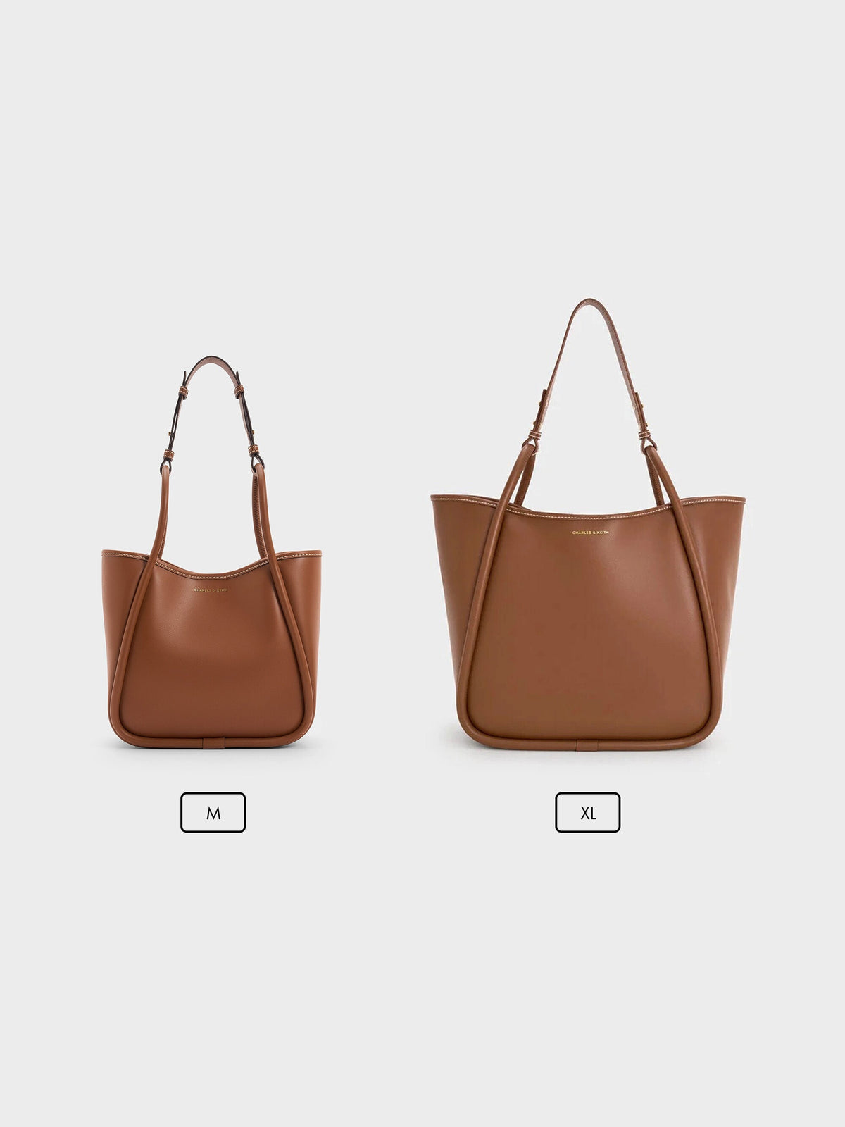 CHARLES & KEITH Best Price | Mini Lyla Tubular Tote Bag - Chocolate