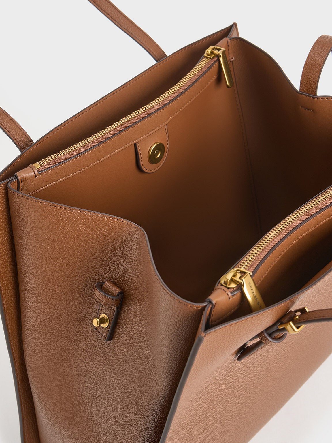CHARLES & KEITH Smart Buy | Sansa Tote Bag - Chocolate