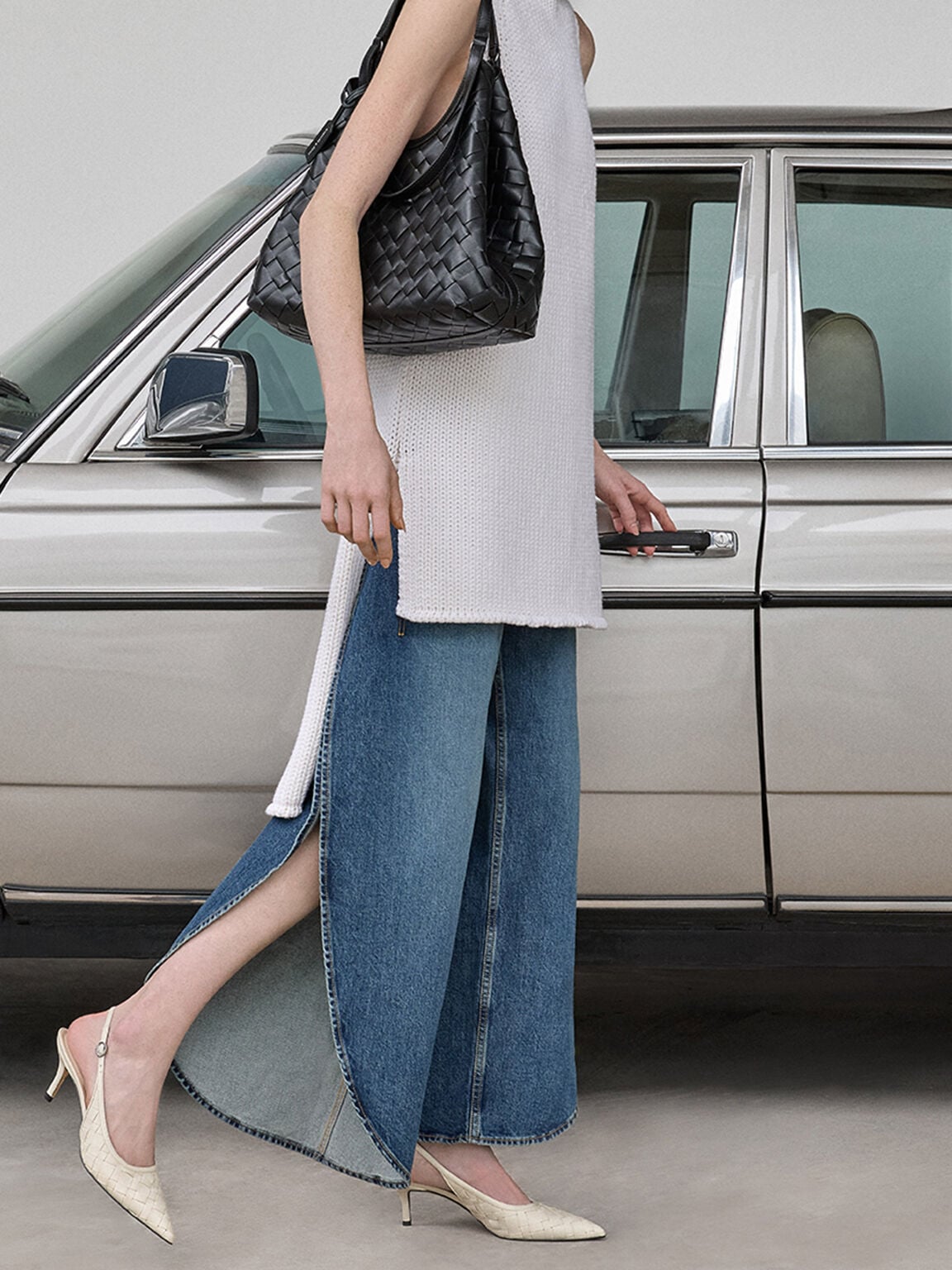 CHARLES & KEITH Trending | Ivette Woven Tote Bag - Noir