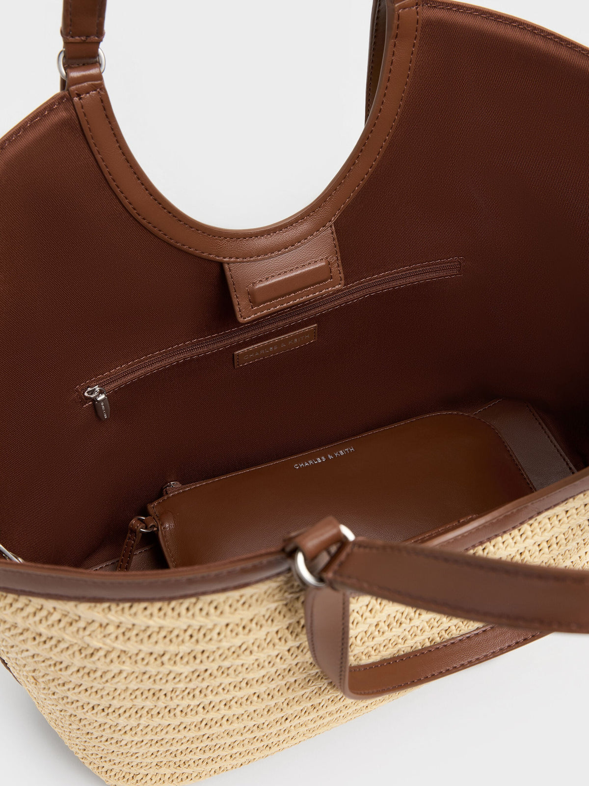 CHARLES & KEITH Premium | Ivette Raffia Woven Tote Bag - Multi