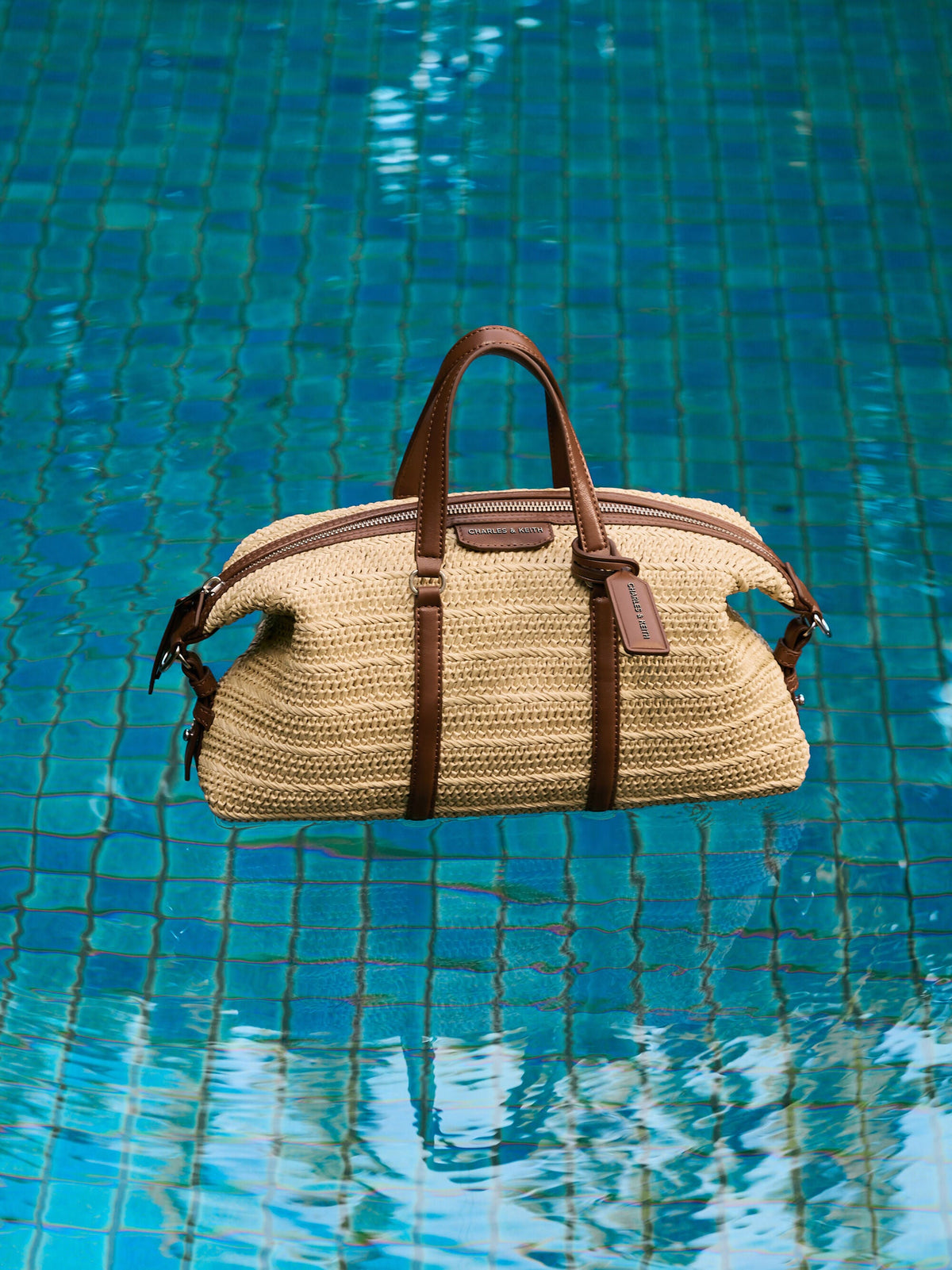 CHARLES & KEITH Latest | Fergie Woven Bowling Bag - Multi