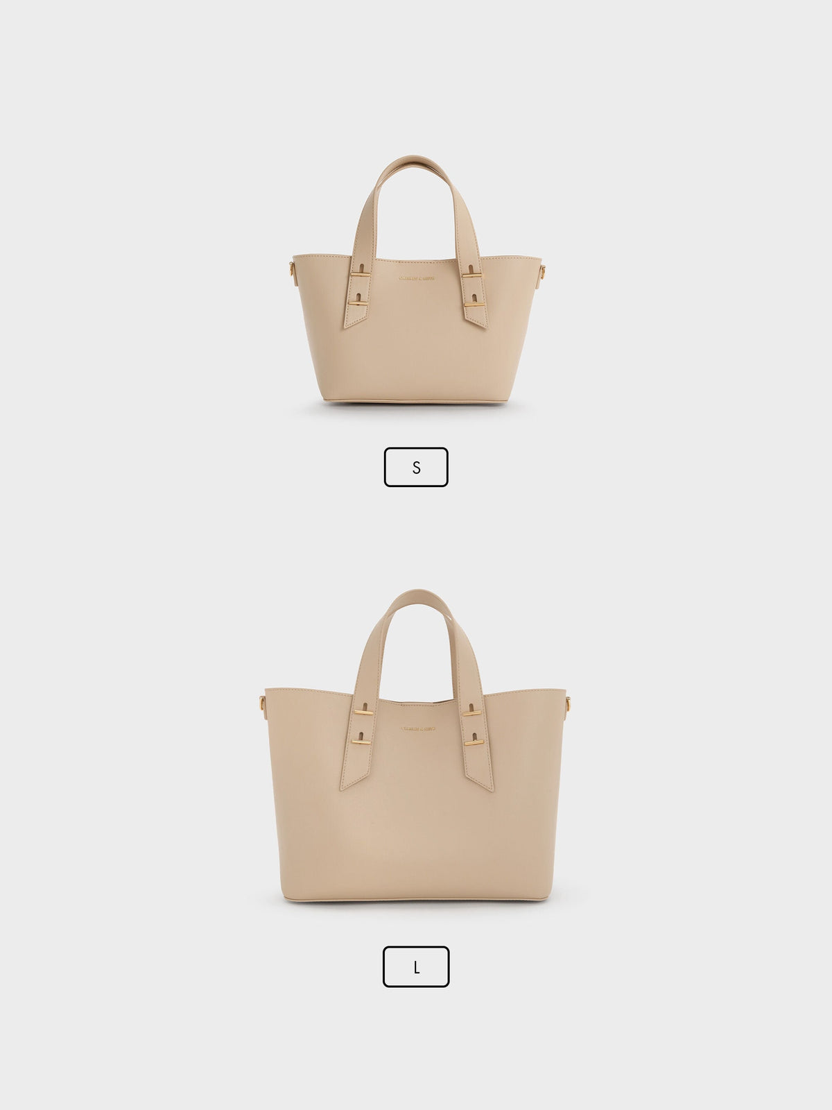 CHARLES & KEITH Sale | Mini Shania Tote Bag - Dusted Oat