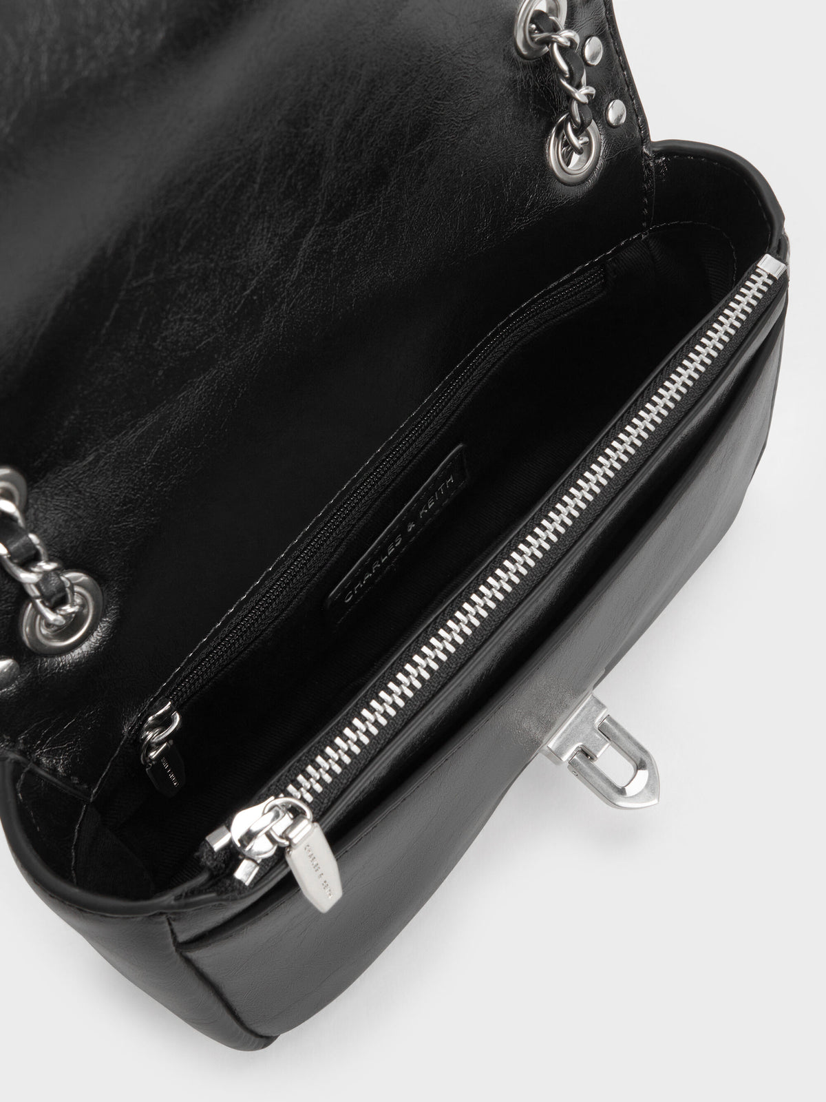 CHARLES & KEITH Trending | Arwen Studded Shoulder Bag - Noir