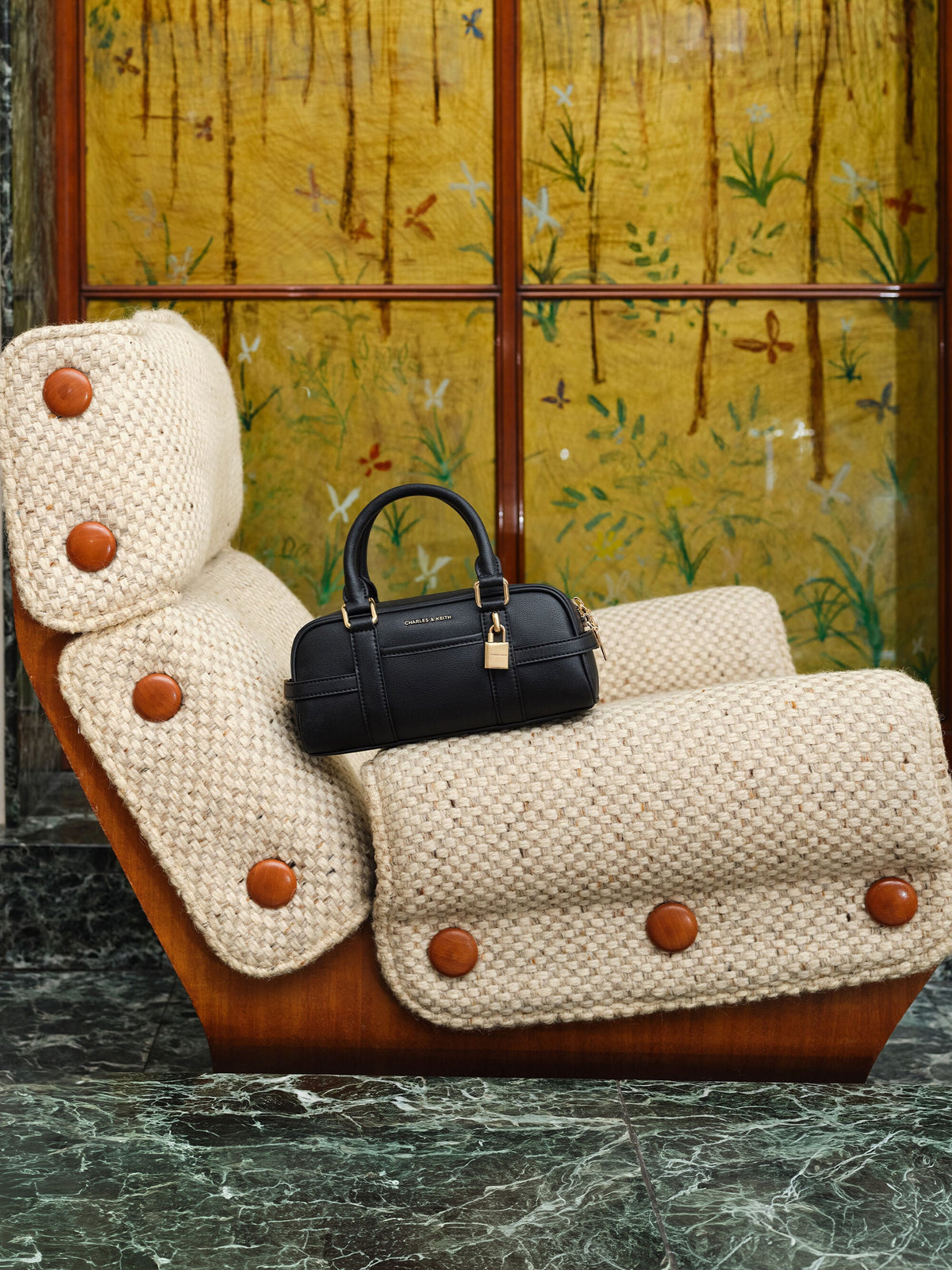 CHARLES & KEITH Smart Buy | Scottie Bowling Bag - Black