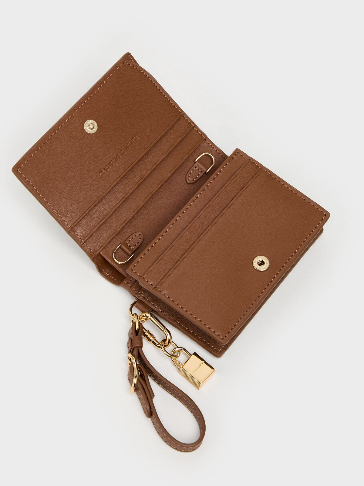 CHARLES & KEITH Essential | Scottie Small Wallet - Chocolate