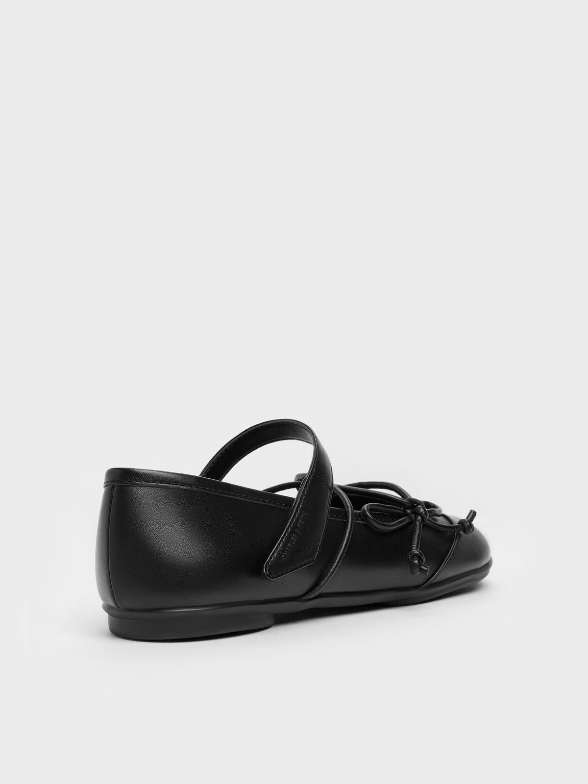 CHARLES & KEITH Recommended | Aether Lace-Up Split-Toe Mary Jane Flats - Black