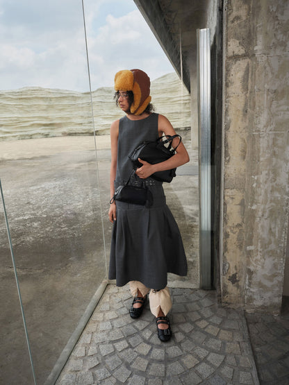 CHARLES & KEITH Recommended | Aether Grommet Studded Mary Jane Flats - Black