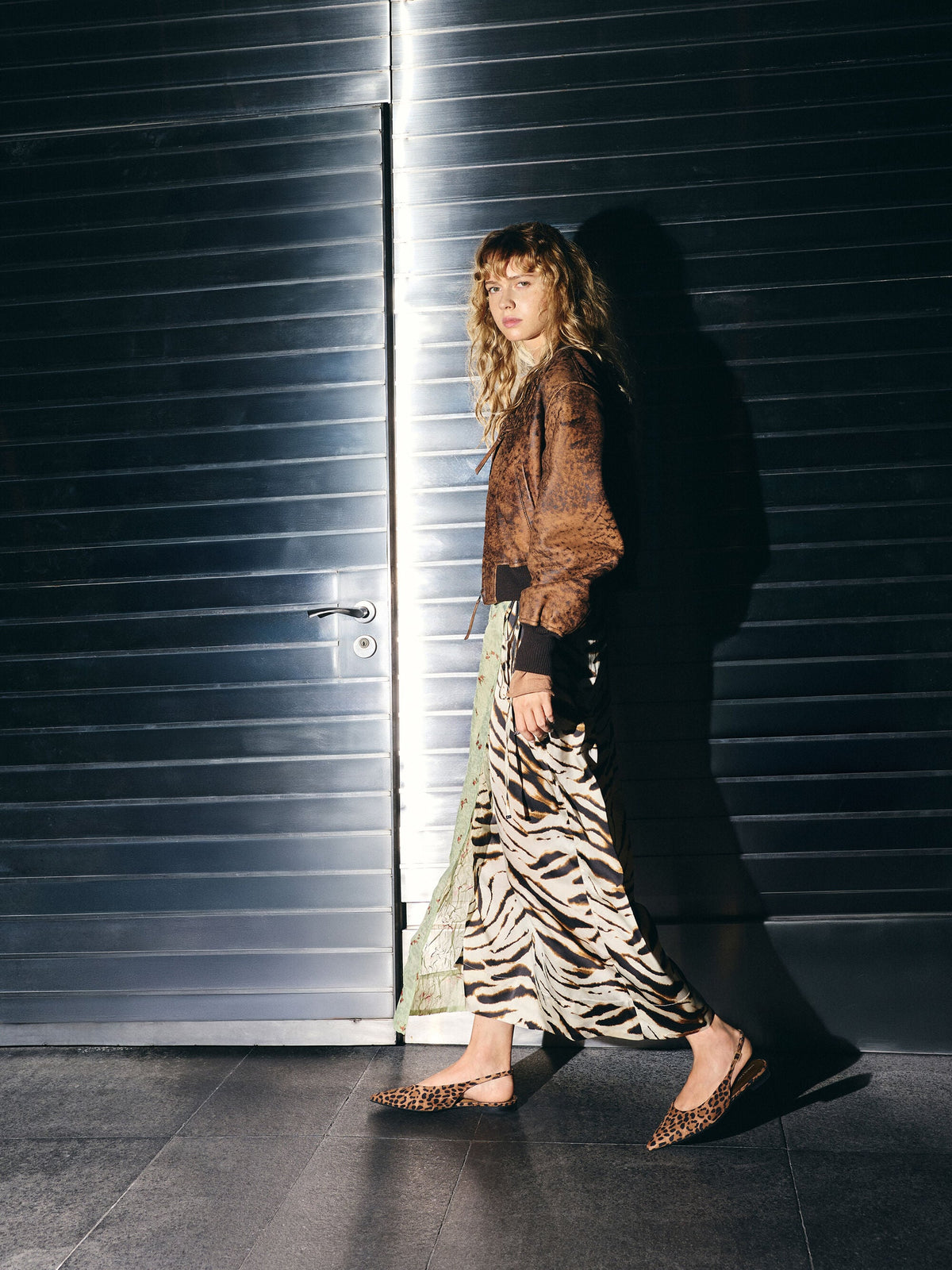 CHARLES & KEITH Latest | Emelia Leopard-Print Slingback Flats - Animal Print Natural