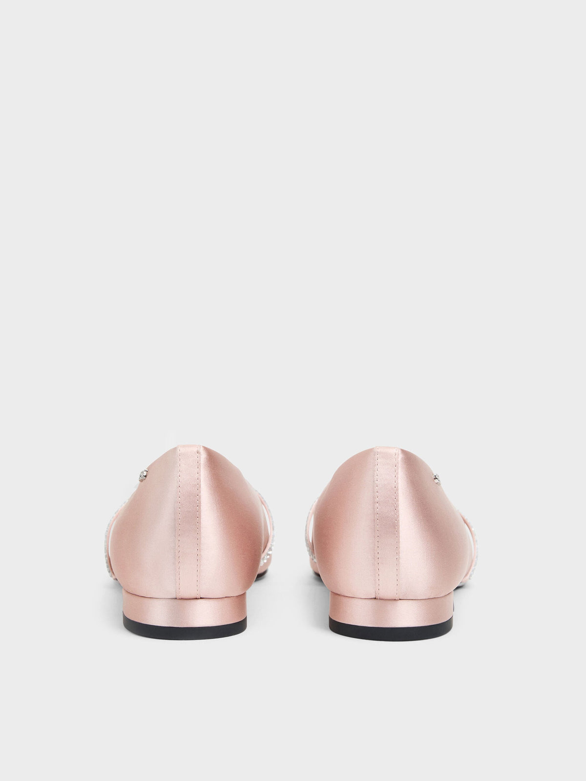 CHARLES & KEITH Quality | Gem Crossover Ballet Flats - Pink