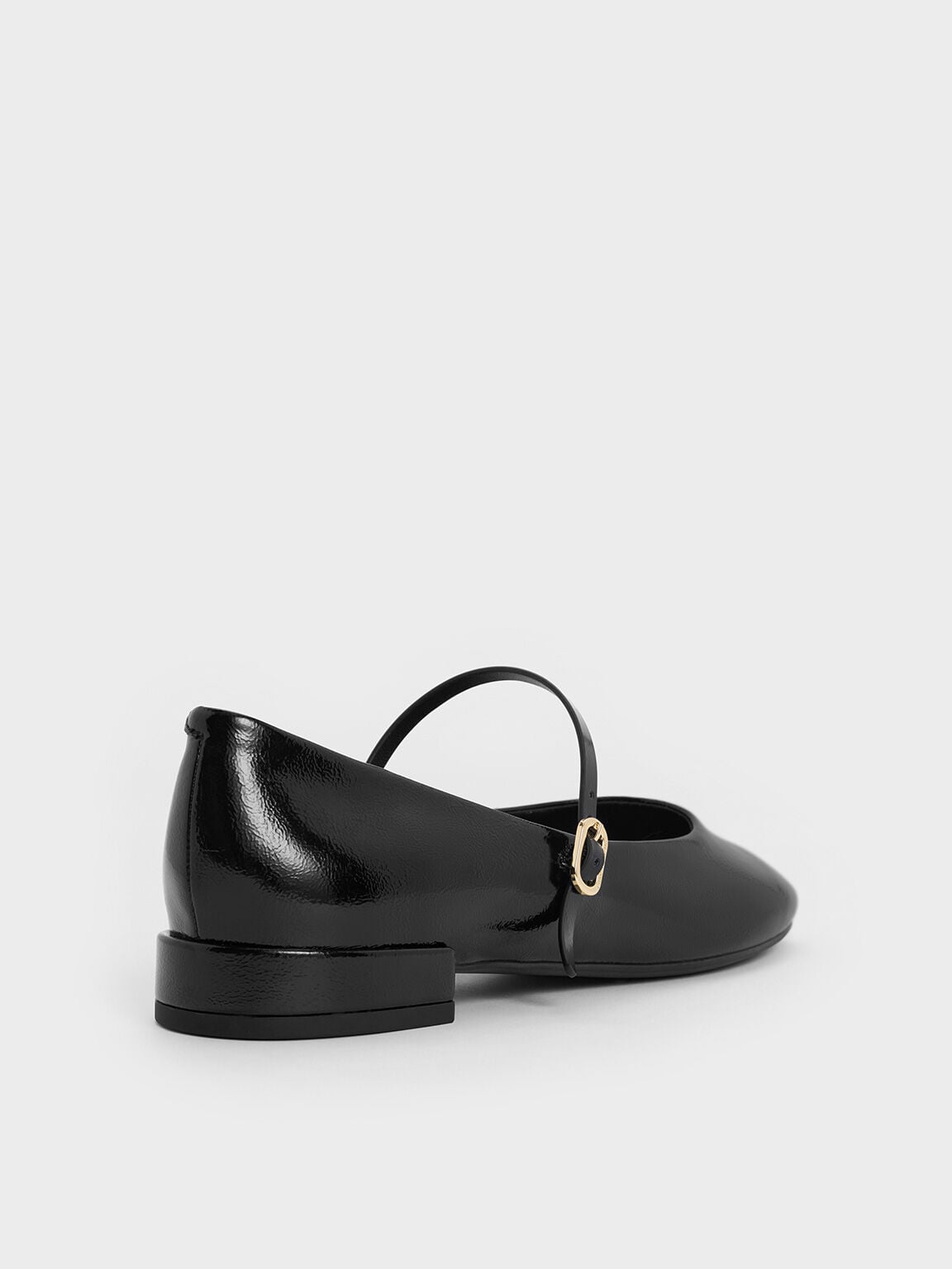CHARLES & KEITH Latest | Gertrude Patent Mary Janes - Black Patent