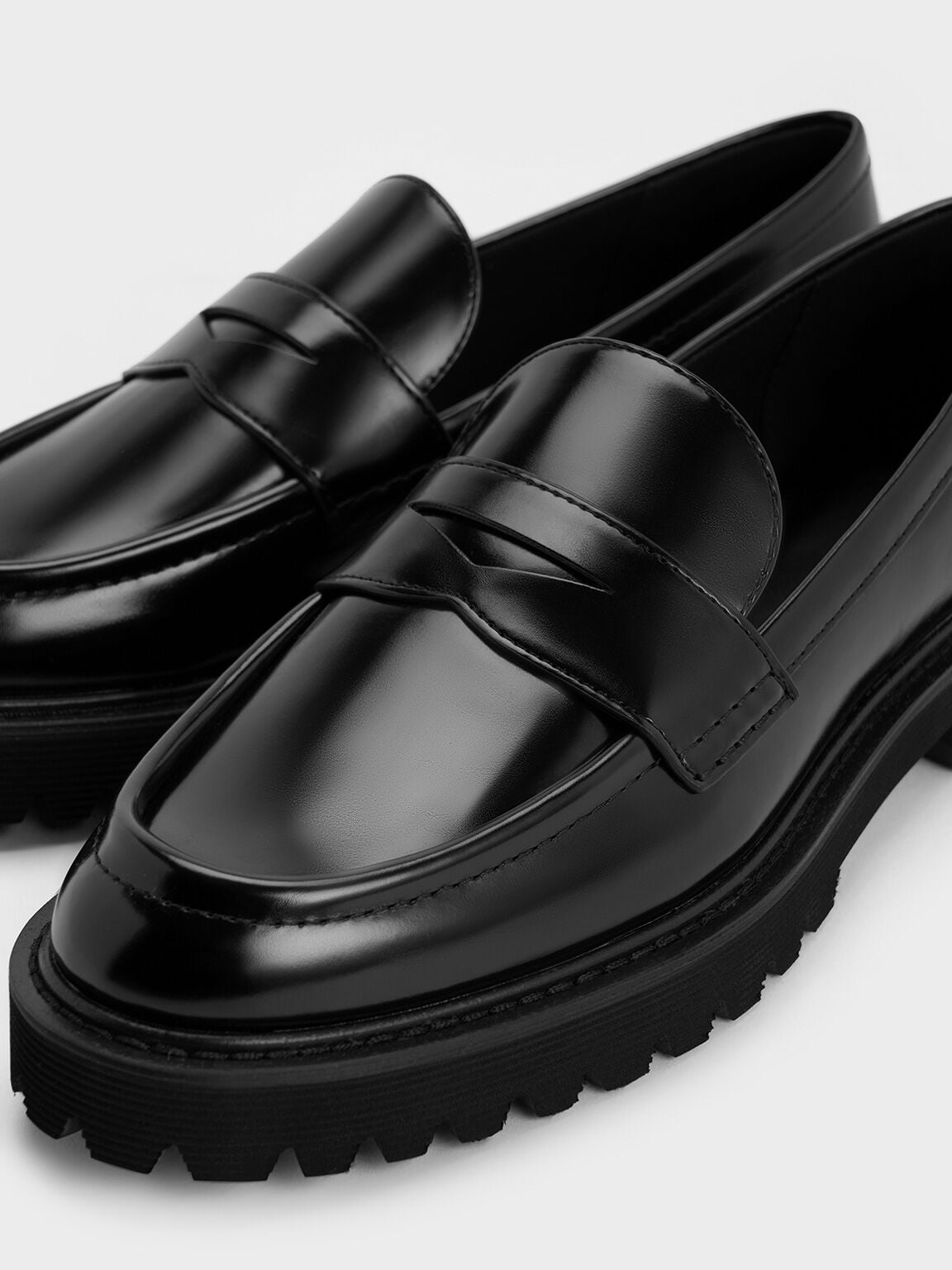 CHARLES & KEITH Great Value | Kaiya Penny Loafers - Black Box