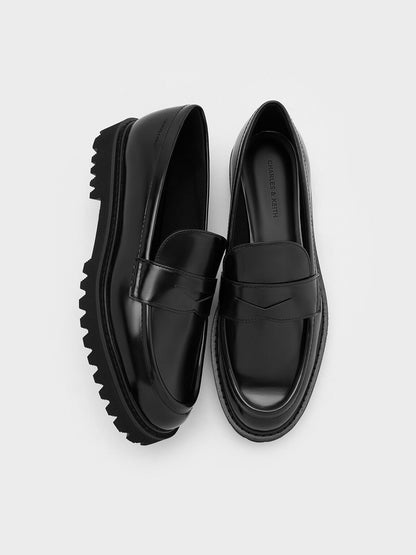 CHARLES & KEITH Great Value | Kaiya Penny Loafers - Black Box