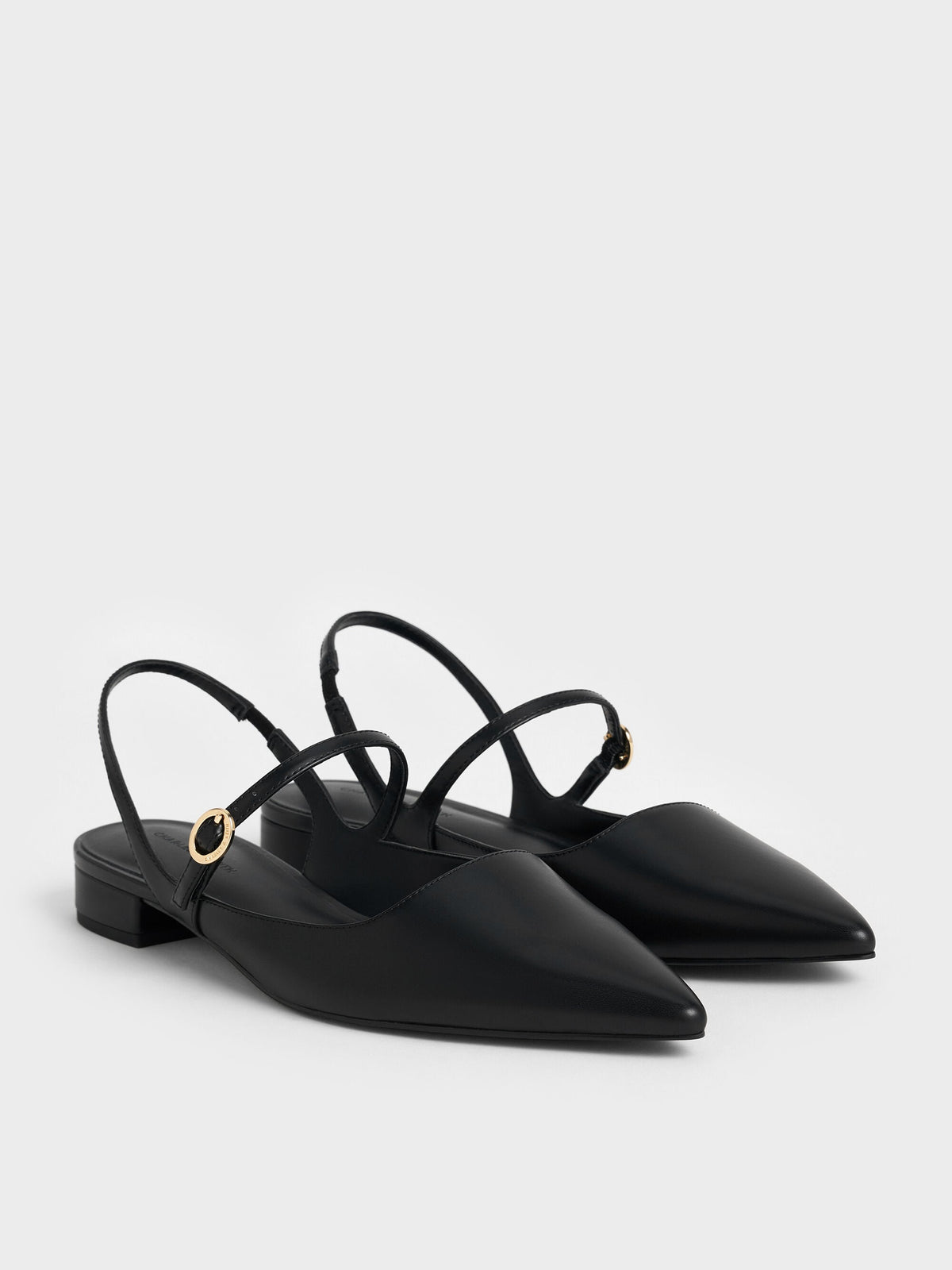 CHARLES & KEITH Recommended | Roxane Slingback Mary Jane Flats - Black