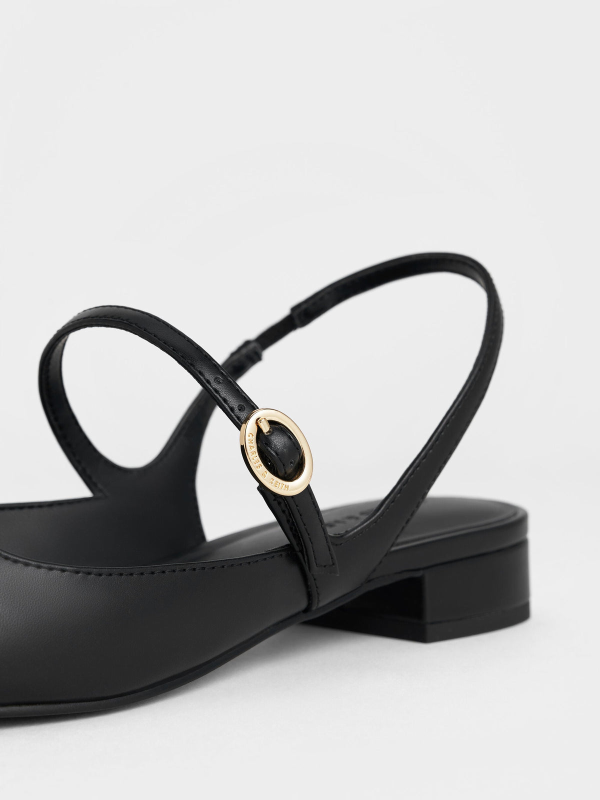 CHARLES & KEITH Recommended | Roxane Slingback Mary Jane Flats - Black