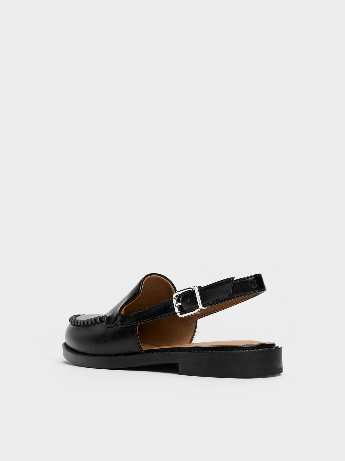 CHARLES & KEITH Value | Gale Slingback Loafers - Black