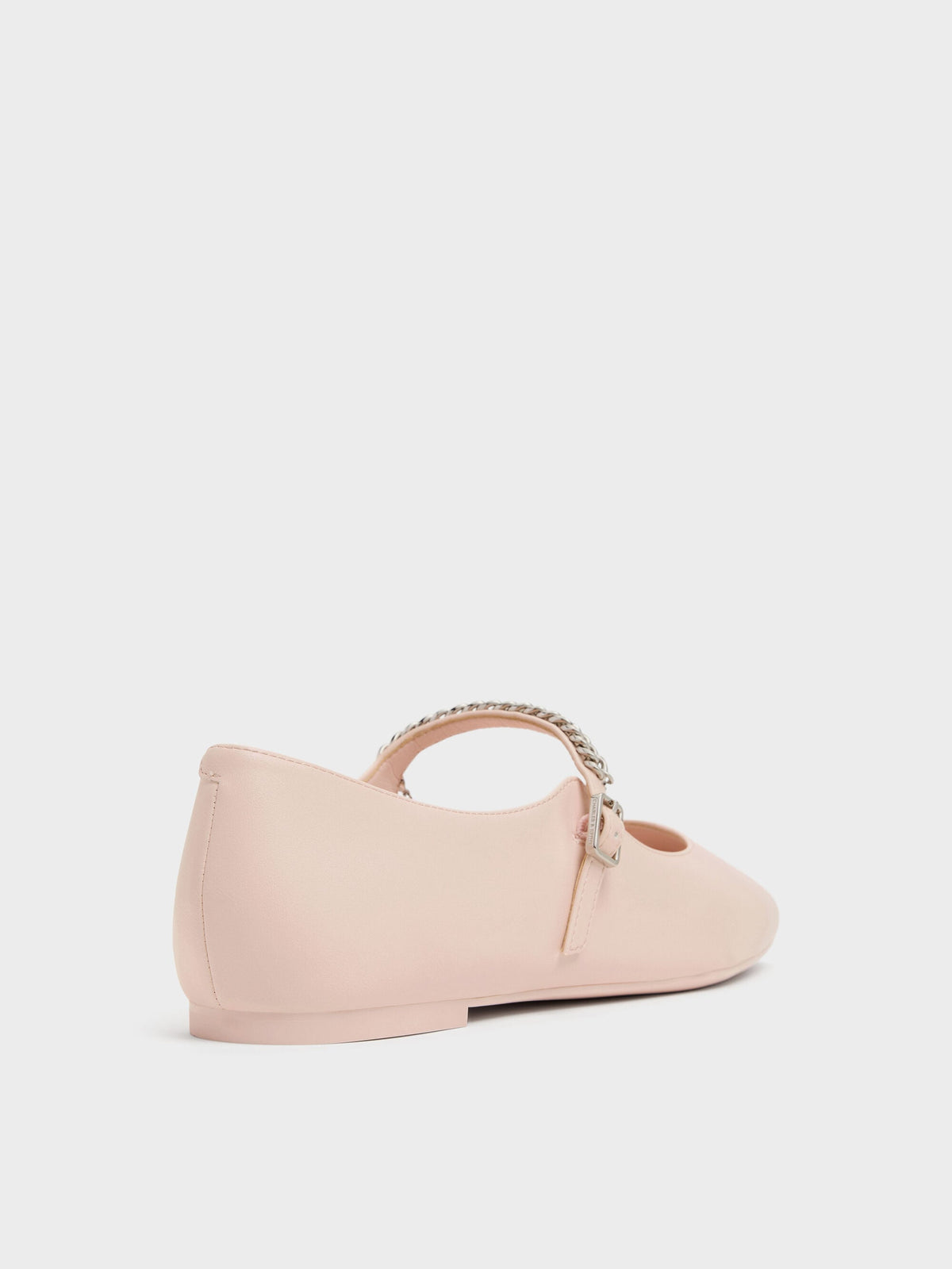 CHARLES & KEITH Popular | Double-Chain Charm Mary Jane Flats - Pink