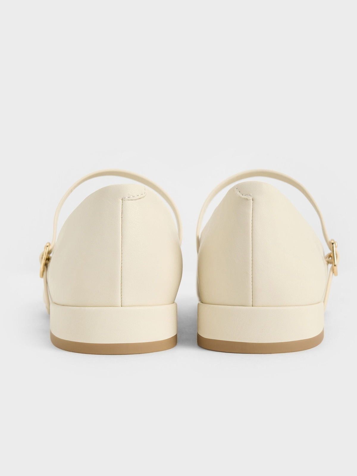 CHARLES & KEITH Quality | Gertrude Mary Janes - Chalk