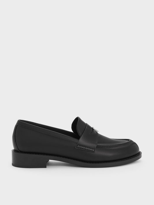 CHARLES & KEITH Popular | Griselda Loafers - Black
