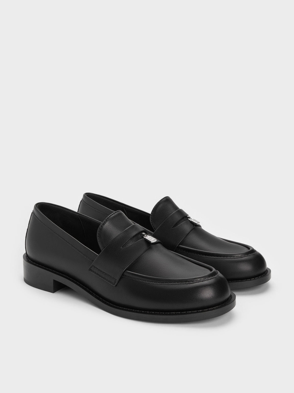 CHARLES & KEITH Popular | Griselda Loafers - Black