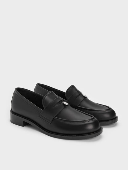 CHARLES & KEITH Popular | Griselda Loafers - Black
