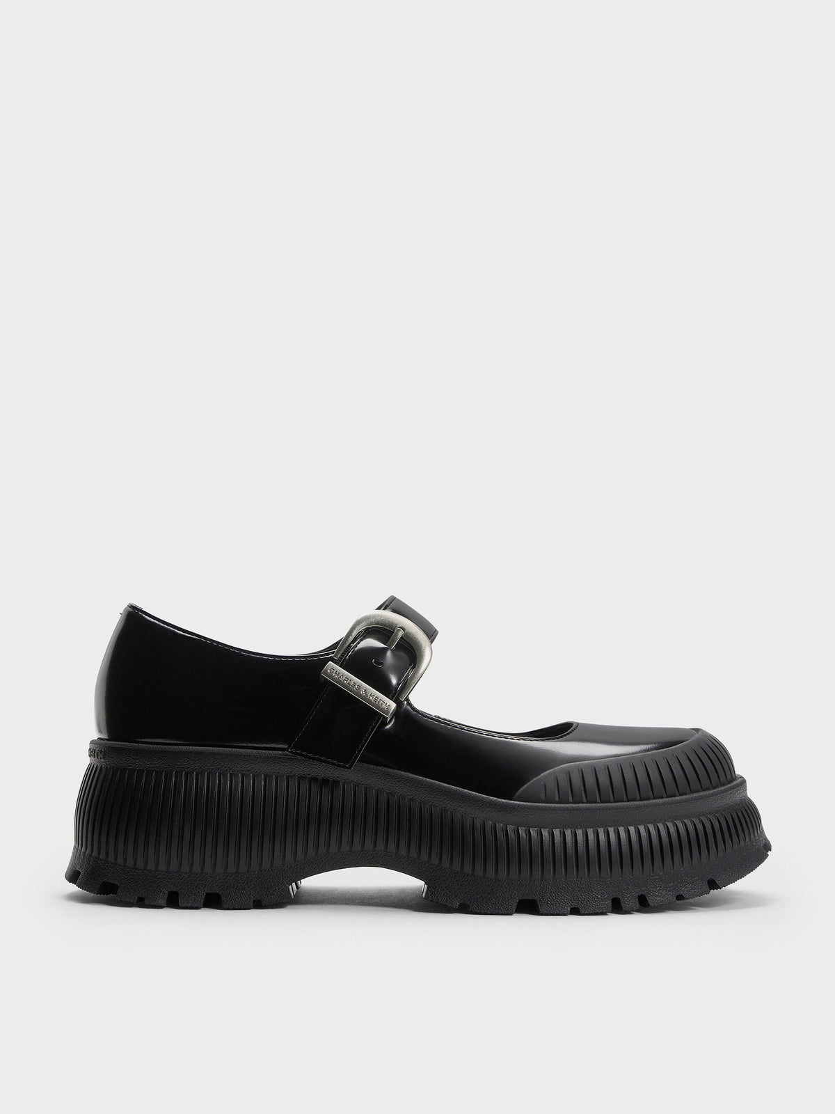 CHARLES & KEITH Trending | Darra Platform Mary Janes - Black Box