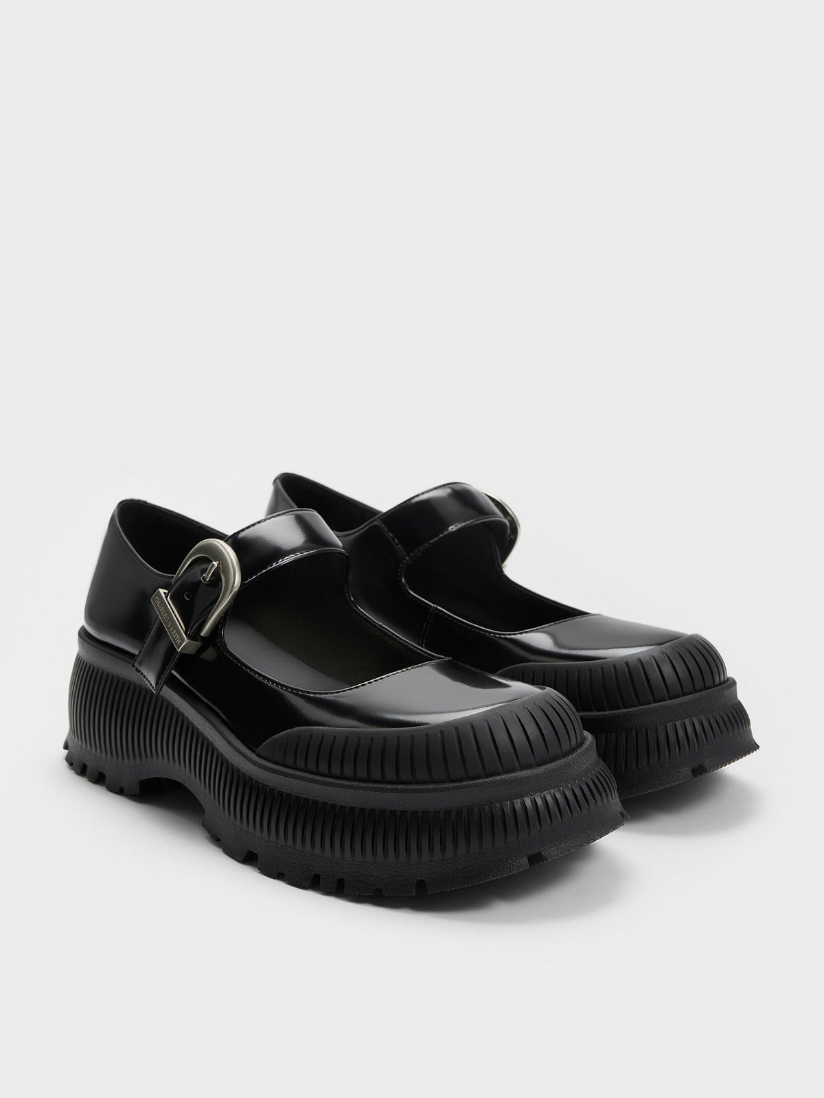CHARLES & KEITH Trending | Darra Platform Mary Janes - Black Box
