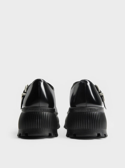 CHARLES & KEITH Trending | Darra Platform Mary Janes - Black Box