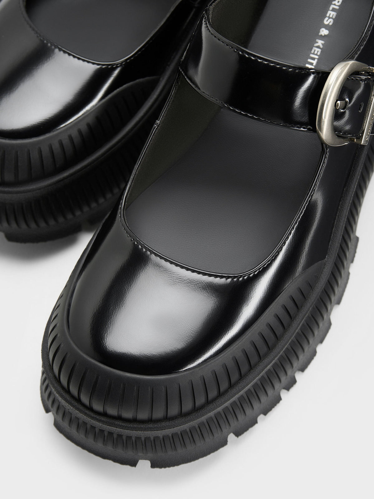 CHARLES & KEITH Trending | Darra Platform Mary Janes - Black Box