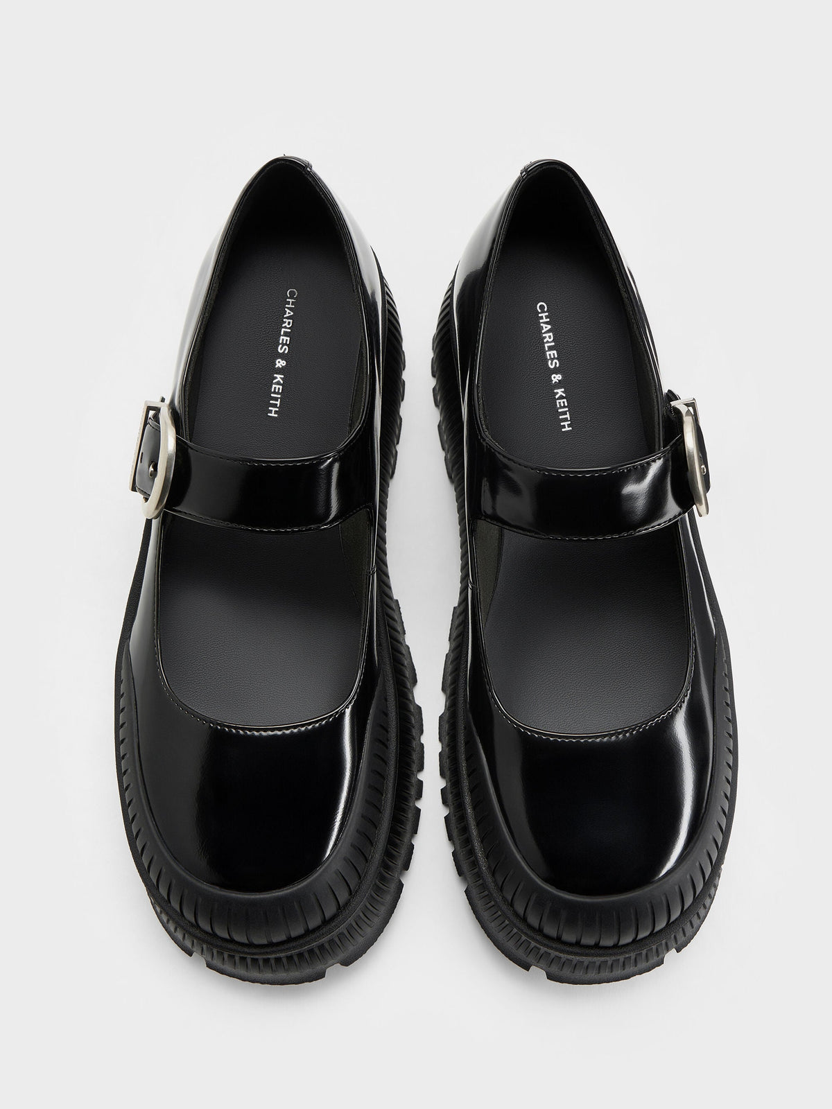 CHARLES & KEITH Trending | Darra Platform Mary Janes - Black Box