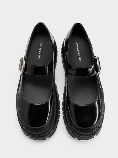 CHARLES & KEITH Trending | Darra Platform Mary Janes - Black Box