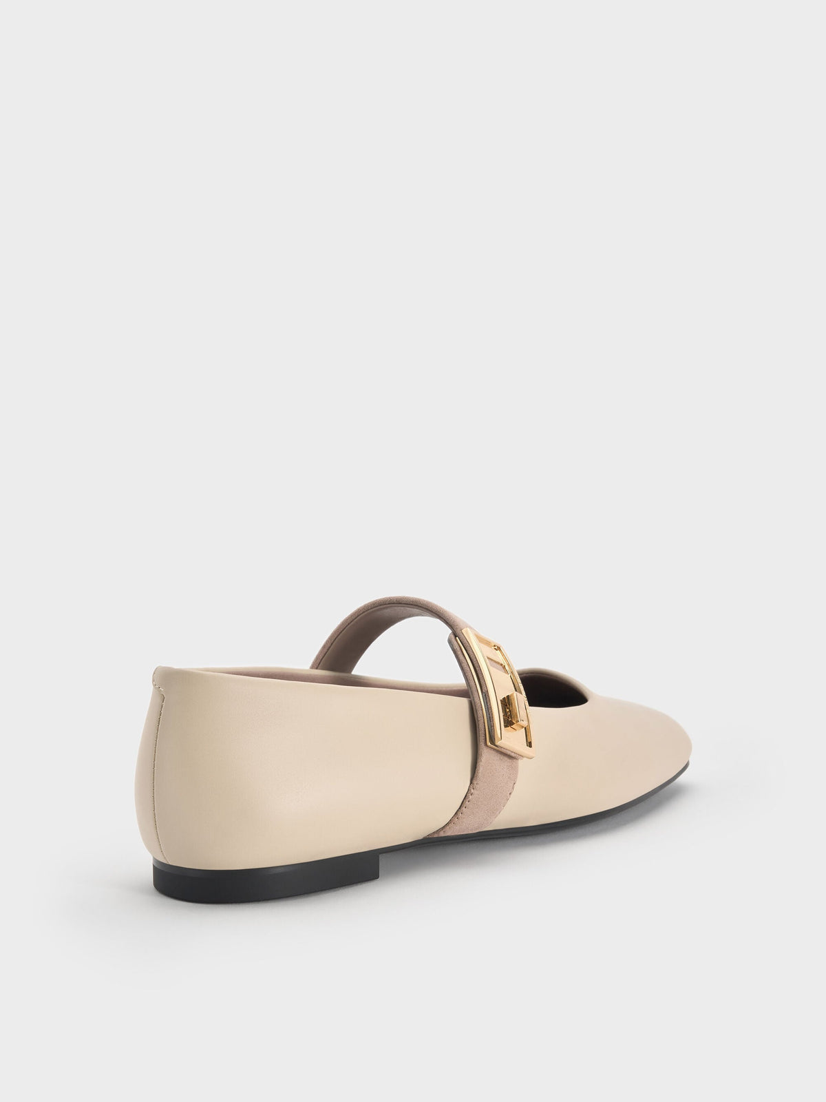 CHARLES & KEITH Discount | Lando Two-Tone Mary Jane Flats - Chalk
