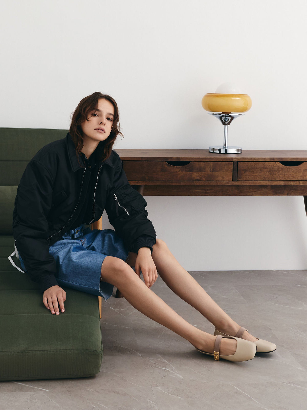 CHARLES & KEITH Discount | Lando Two-Tone Mary Jane Flats - Chalk
