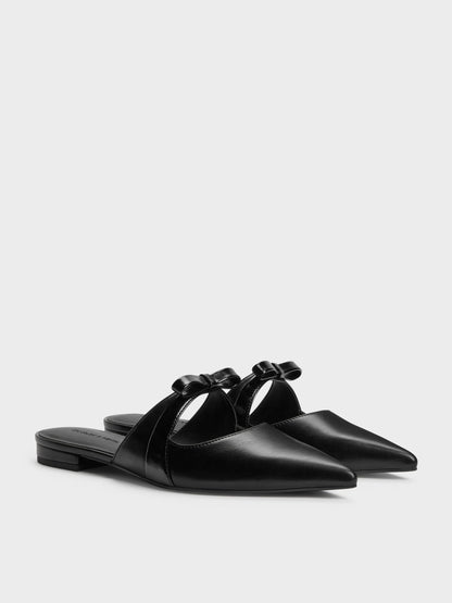 CHARLES & KEITH Recommended | Kaleen Pointed Mules - Black