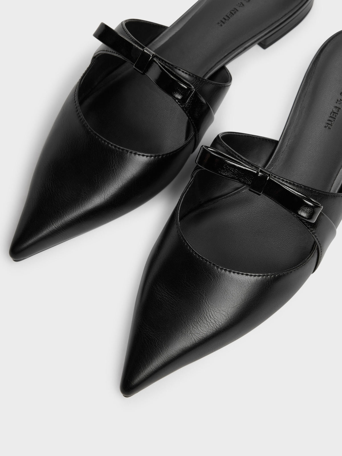CHARLES & KEITH Recommended | Kaleen Pointed Mules - Black