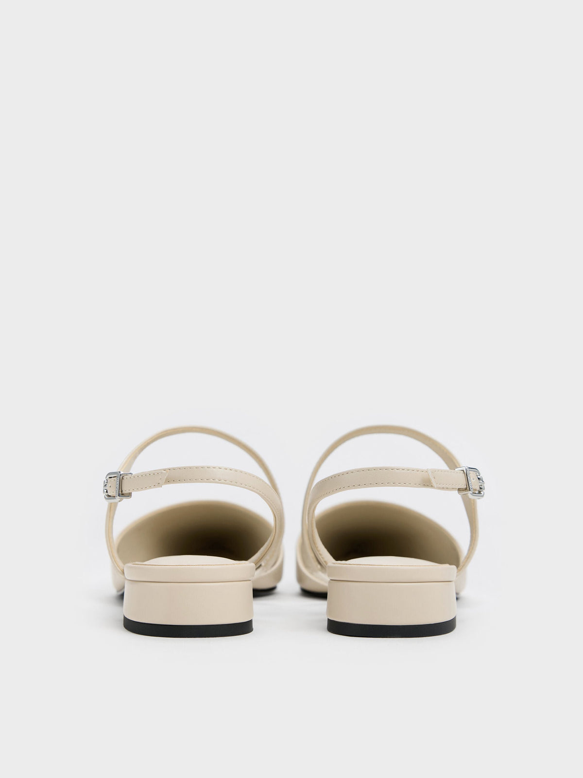 CHARLES & KEITH Featured | Cordelia Pointed Slingback Flats - Chalk