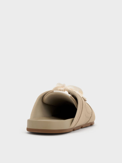 CHARLES & KEITH Sale | Lace-Up Sneaker Mules - Taupe