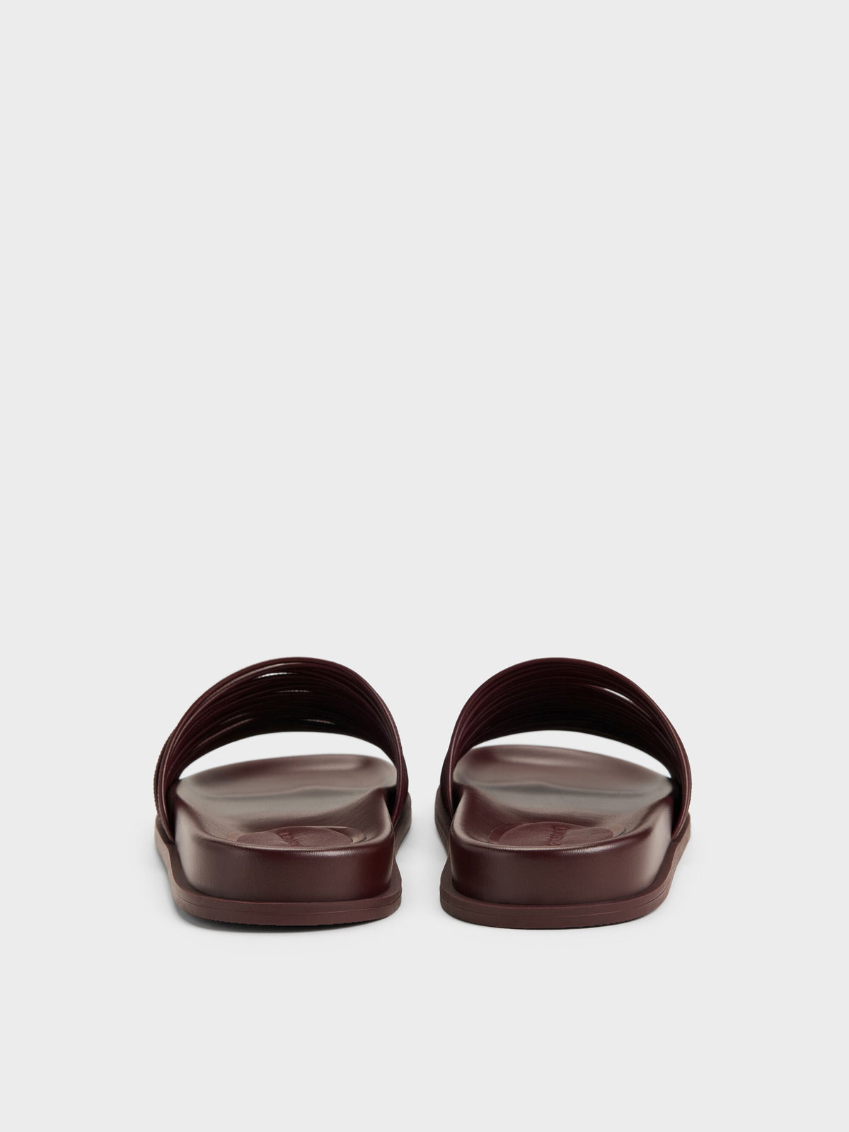 CHARLES & KEITH Popular | Fianna Strappy Slide Sandals - Burgundy