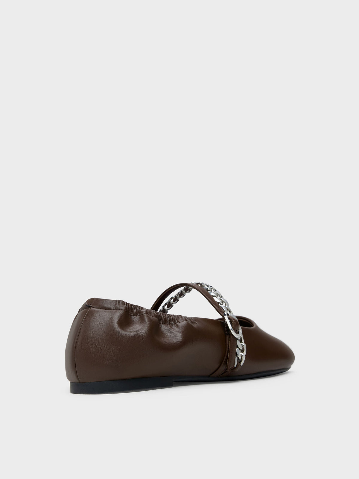 CHARLES & KEITH Everyday | Georgie Chain Mary Jane Flats - Dark Brown