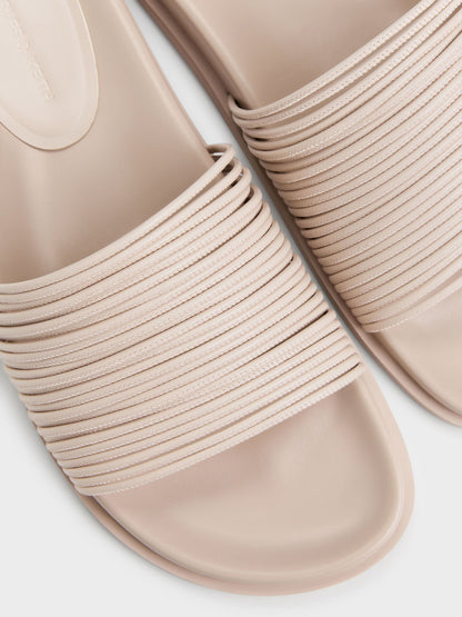 CHARLES & KEITH Special Offer | Fianna Strappy Slide Sandals - Beige