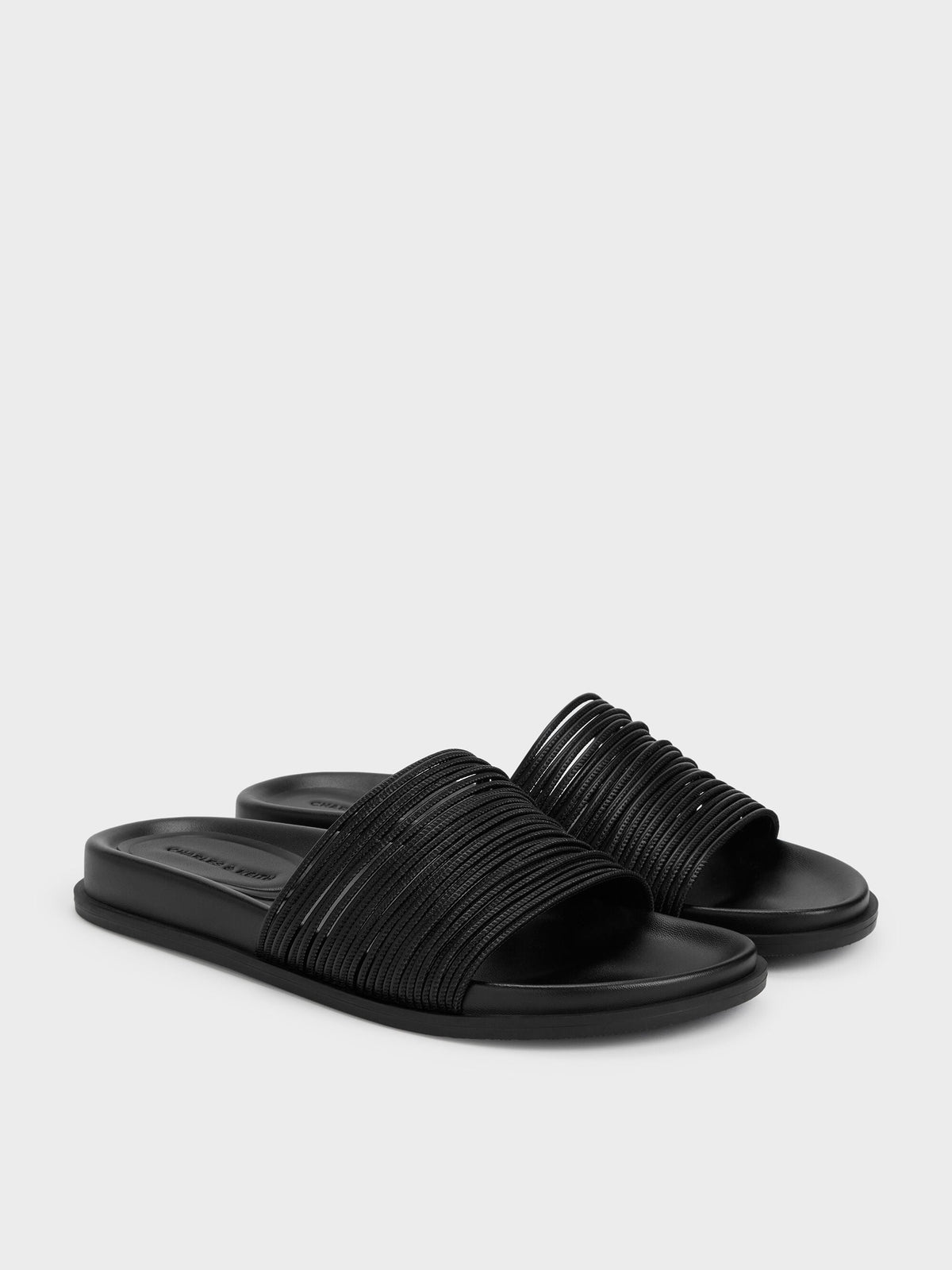 CHARLES & KEITH New | Fianna Strappy Slide Sandals - Black