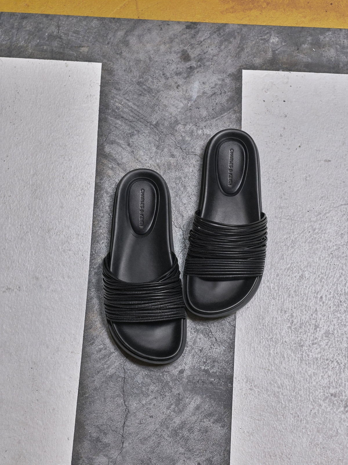 CHARLES & KEITH New | Fianna Strappy Slide Sandals - Black