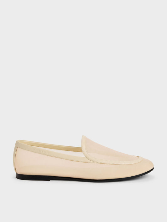 CHARLES & KEITH Quality | Mackie Mesh Loafers - Beige