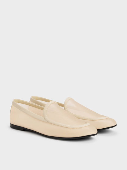 CHARLES & KEITH Quality | Mackie Mesh Loafers - Beige