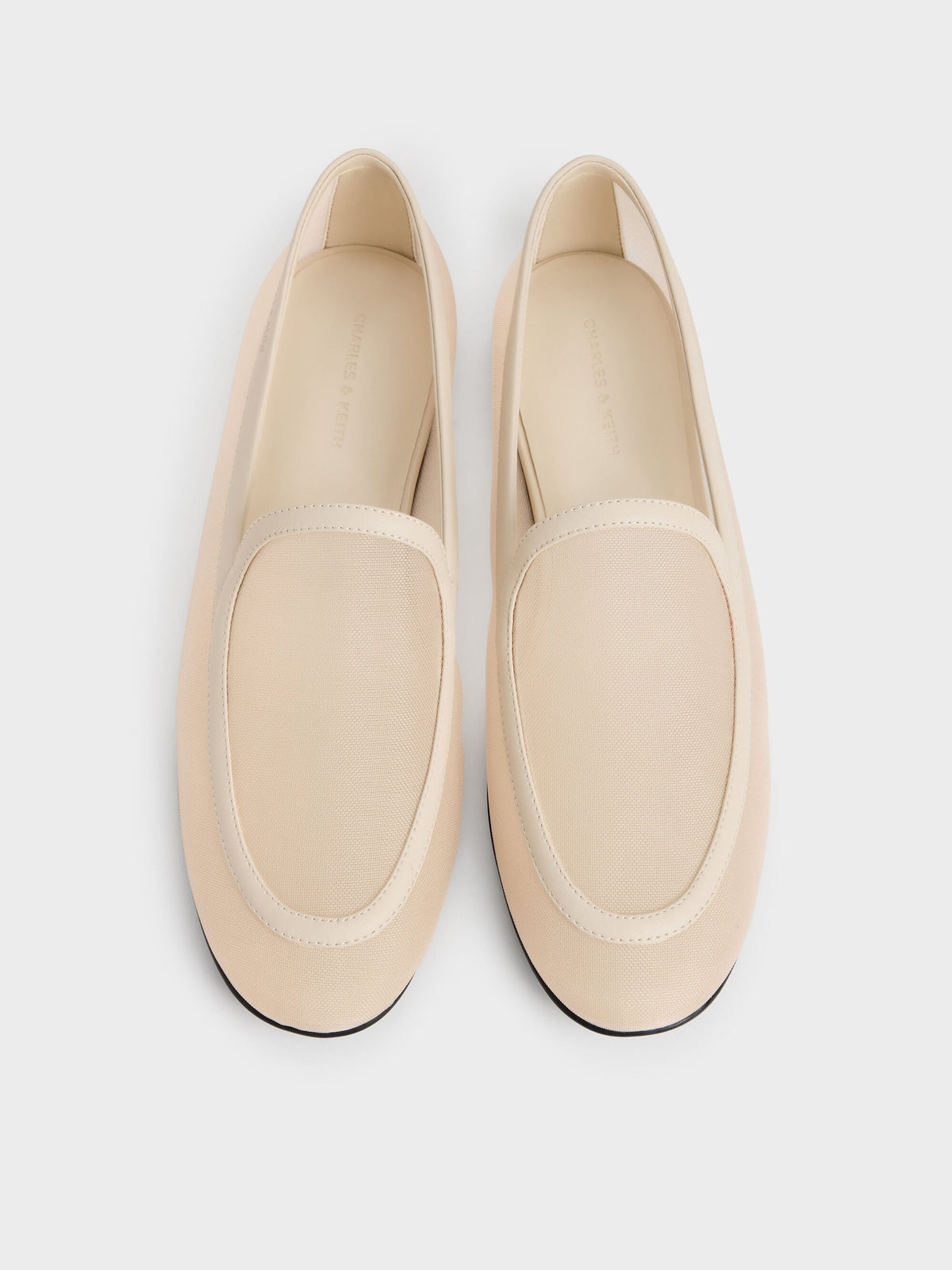 CHARLES & KEITH Quality | Mackie Mesh Loafers - Beige