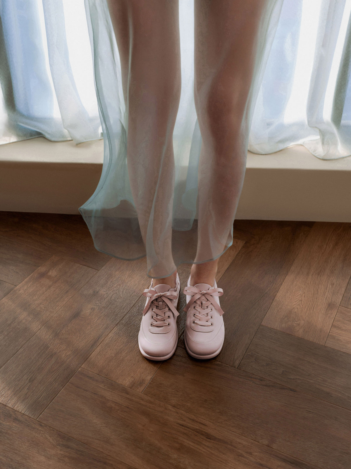 CHARLES & KEITH Discount | Satin Ruched Sneakers - Pink