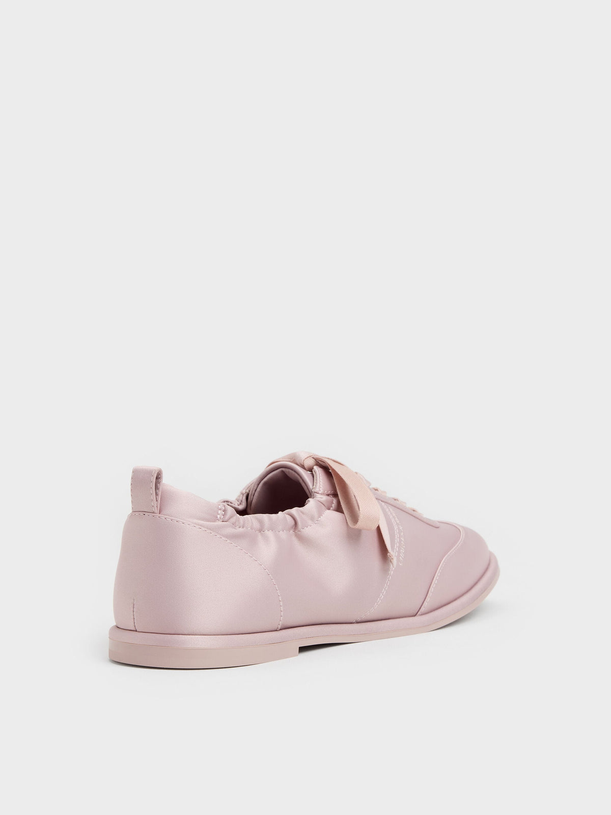 CHARLES & KEITH Discount | Satin Ruched Sneakers - Pink