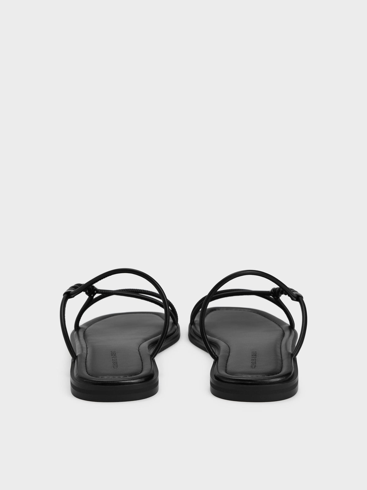 CHARLES & KEITH Trending | Fianna Twist-Strap Slide Sandals - Black